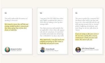 The SEO MBA Course on Executive Presence gallery image