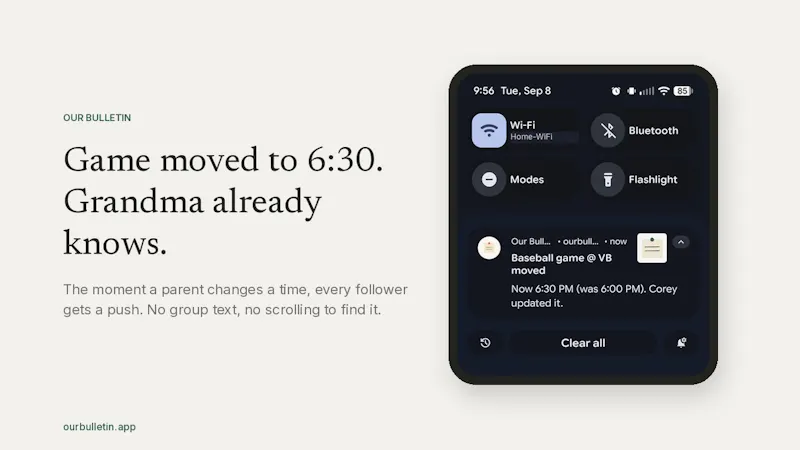 Our Bulletin screenshot 1 (video preview)