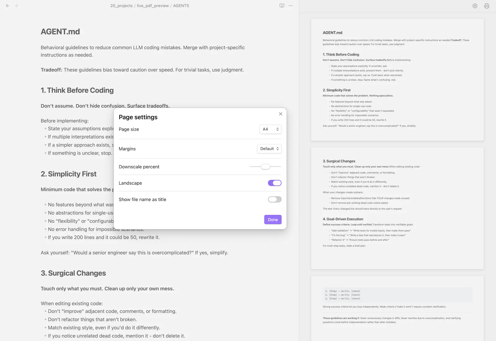 Live PDF Preview screenshot 1