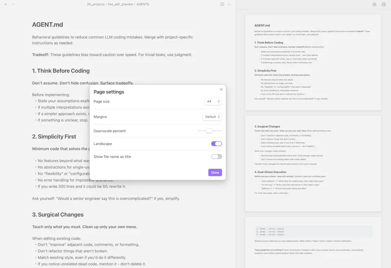 Live PDF Preview screenshot 1