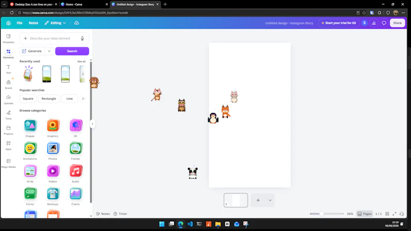 Desktop Zoo screenshot 2