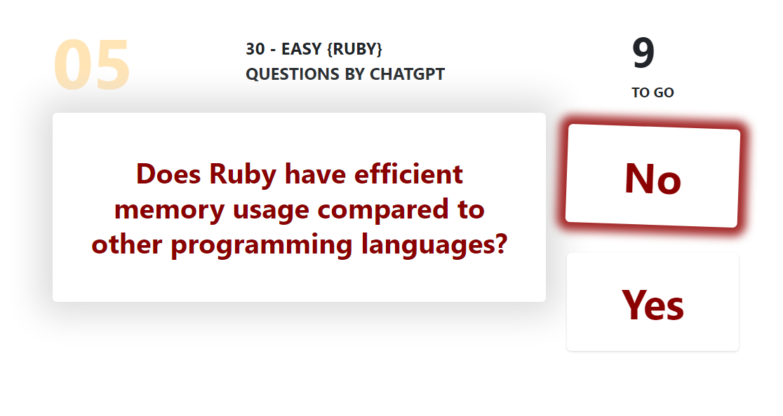 Quiz Ruby sui binari per tutti, gratuito media 2