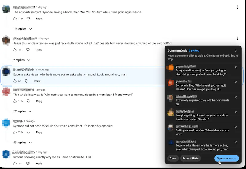 CommentGrab screenshot 3