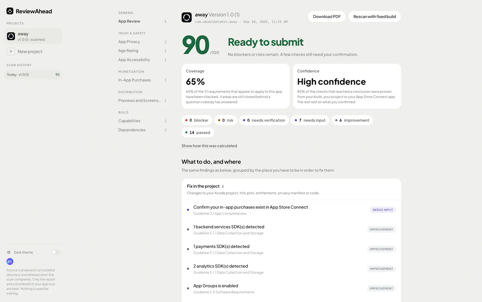ReviewAhead screenshot 3