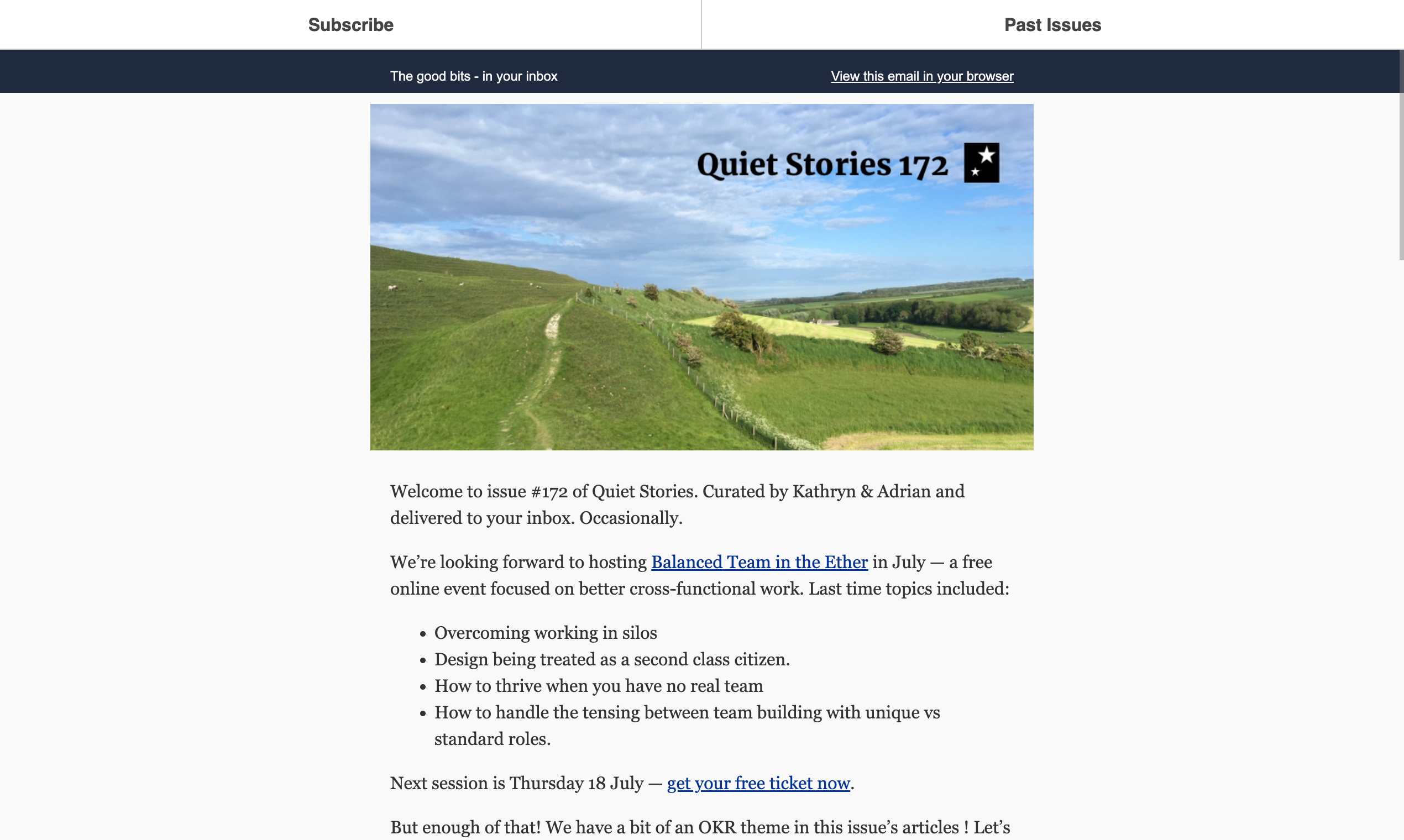 Histórias tranquilas Newsletter media 8