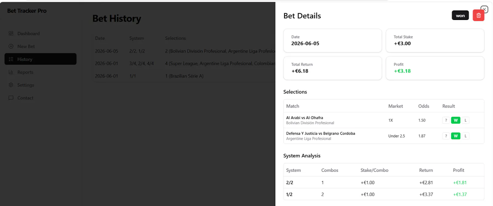 Bet Tracker Pro screenshot 5