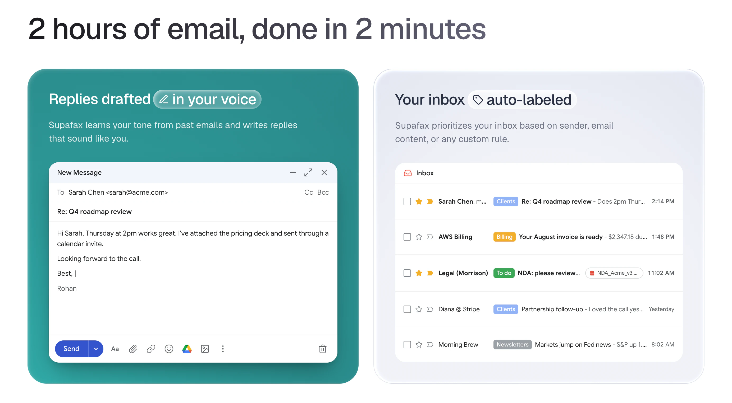 startuptile Supafax-Email-native assistant that learns how you work