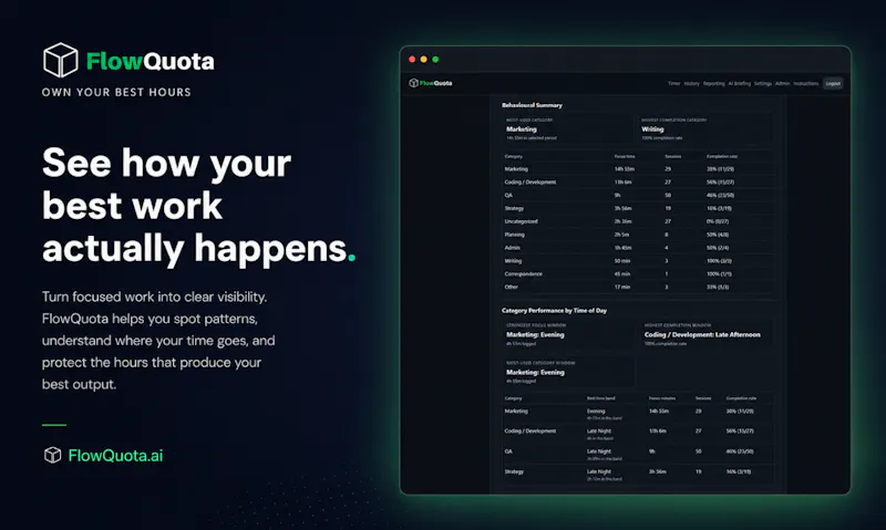 FlowQuota screenshot 2