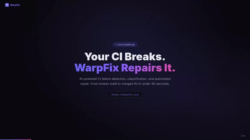 WarpFix screenshot 1 (video preview)