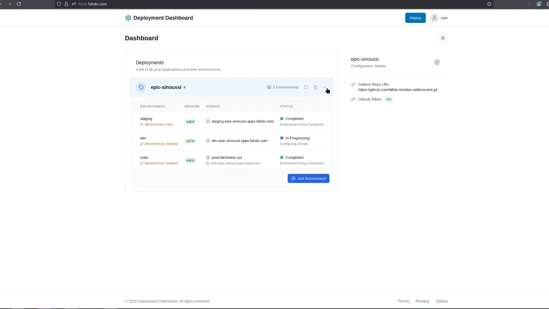 Média Fahdo - L'alternative moderne à Odoo.sh & CloudPepper 7
