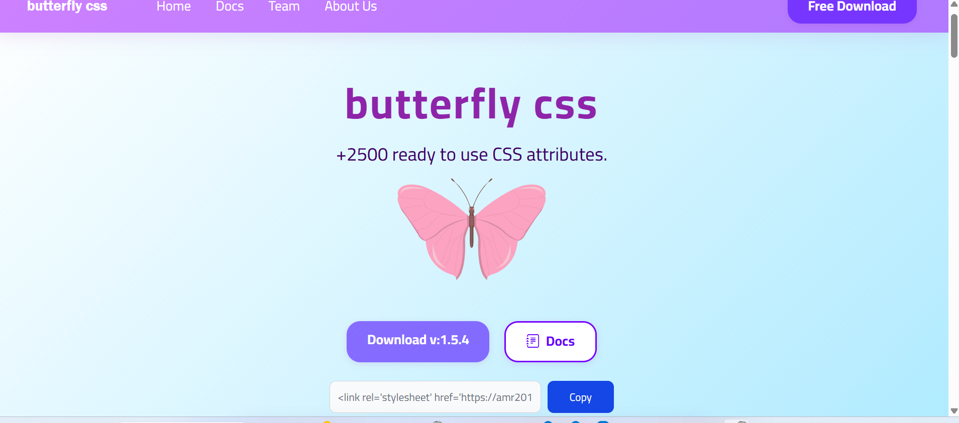 butterfly css +2500 ... logo