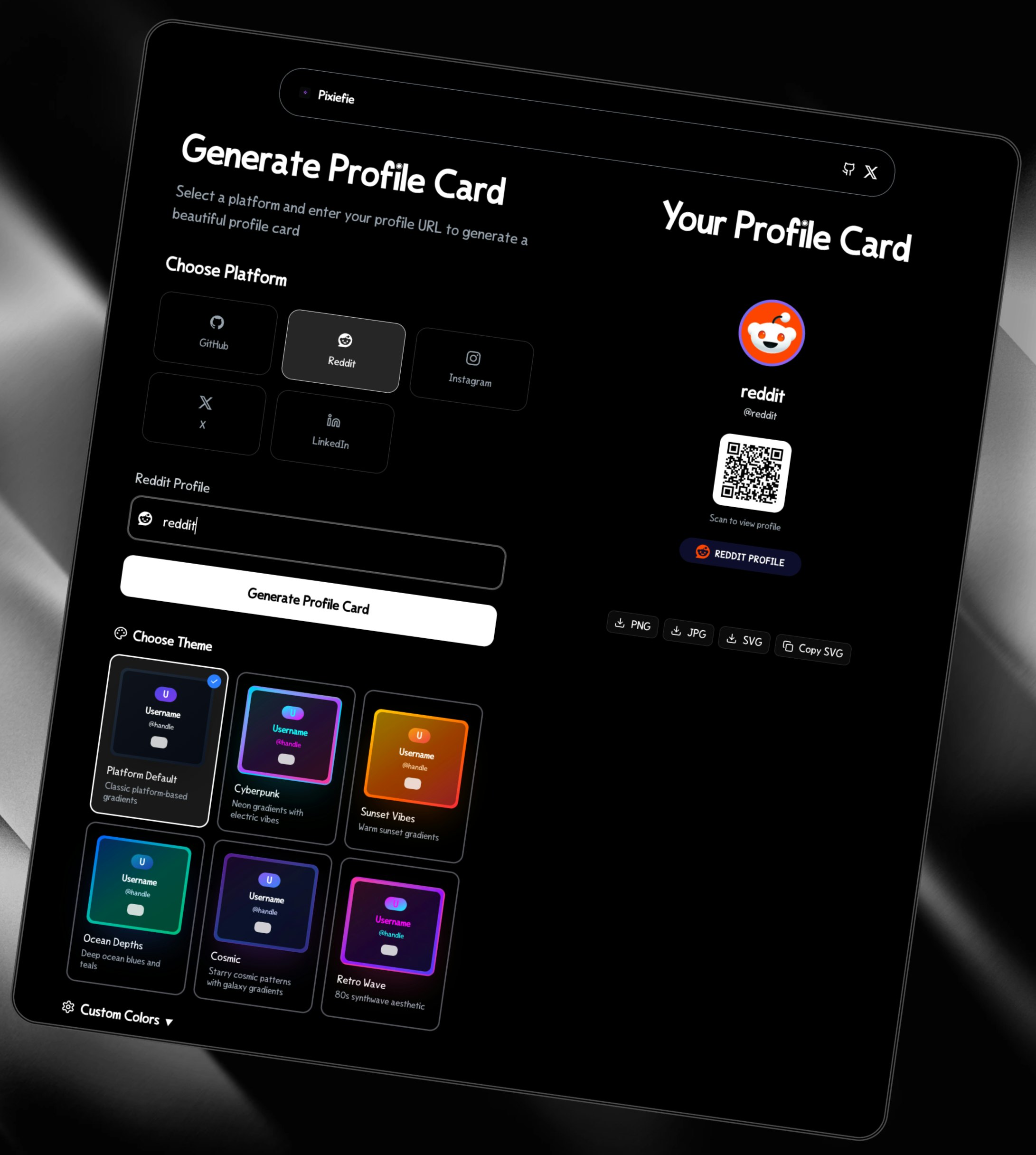 Pixiefie - Main product screenshot demonstrating key features and user interface