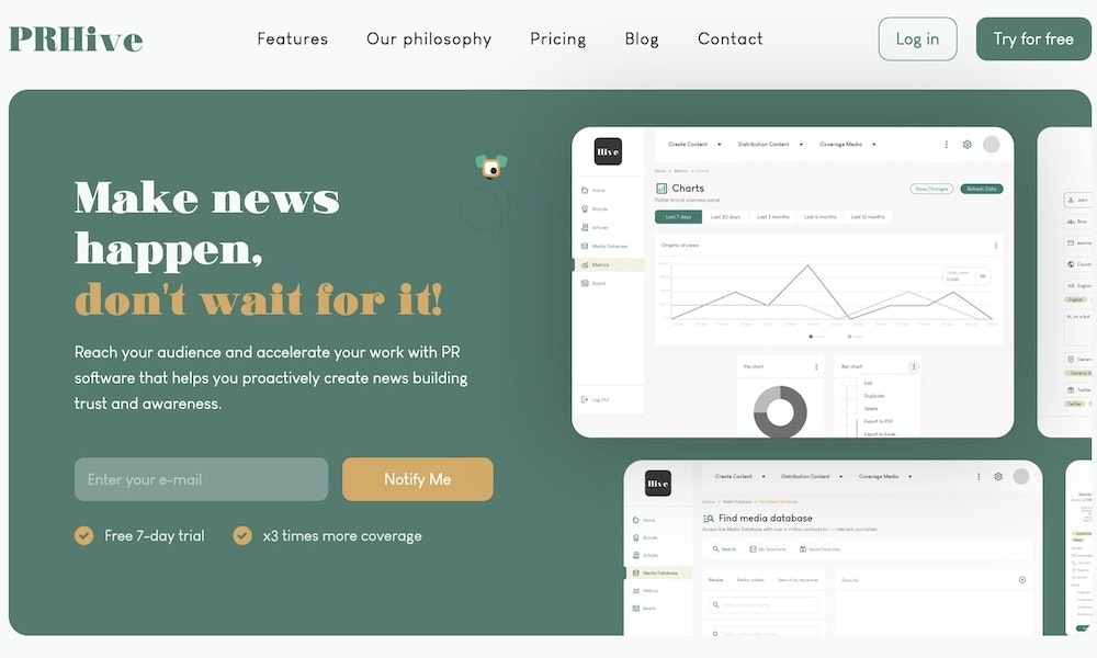 PRHIVE |Software de relaciones públicas - El mejor software de relaciones públicas en el mercado, la herramienta de relaciones públicas para profesionales de relaciones públicas media 1