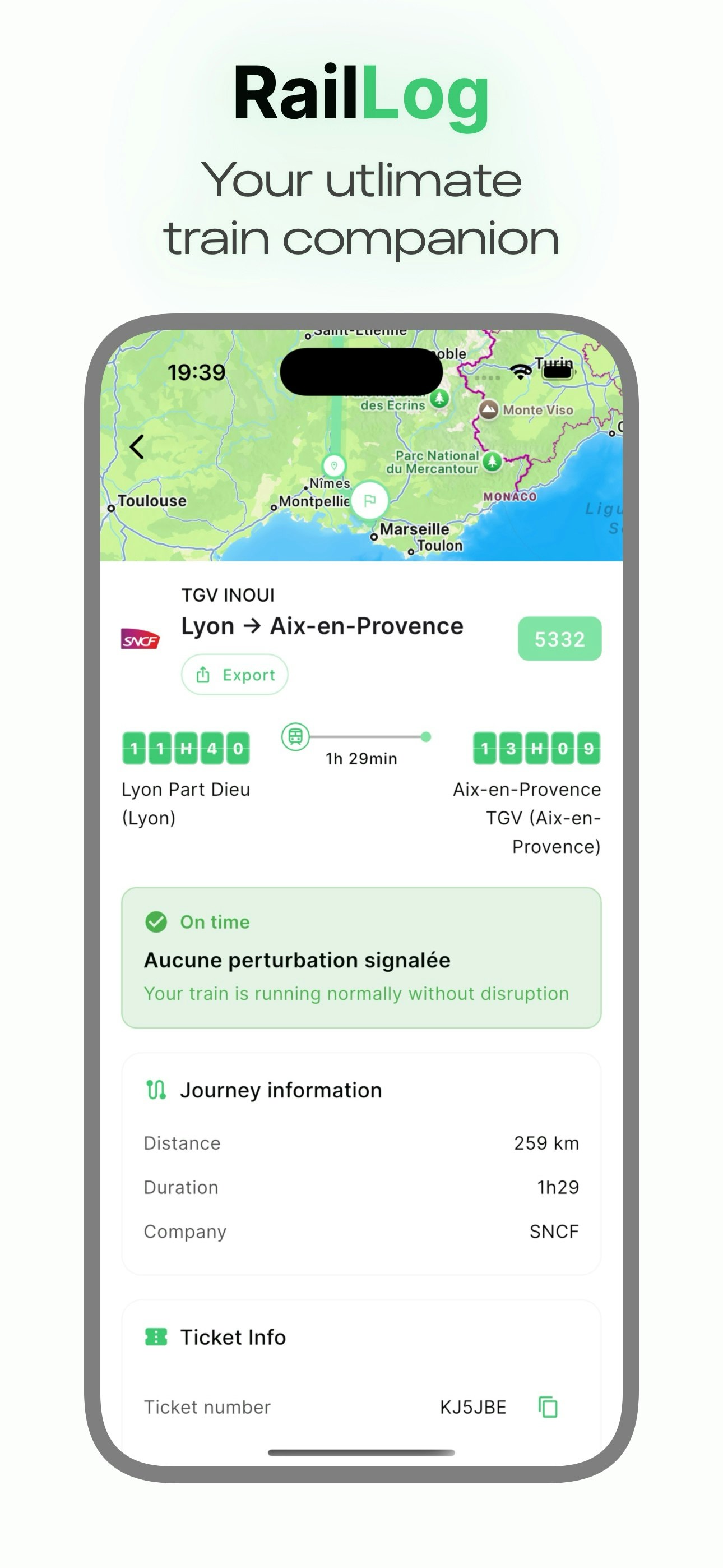 RailLog - Screenshot 3 showing product features and functionality