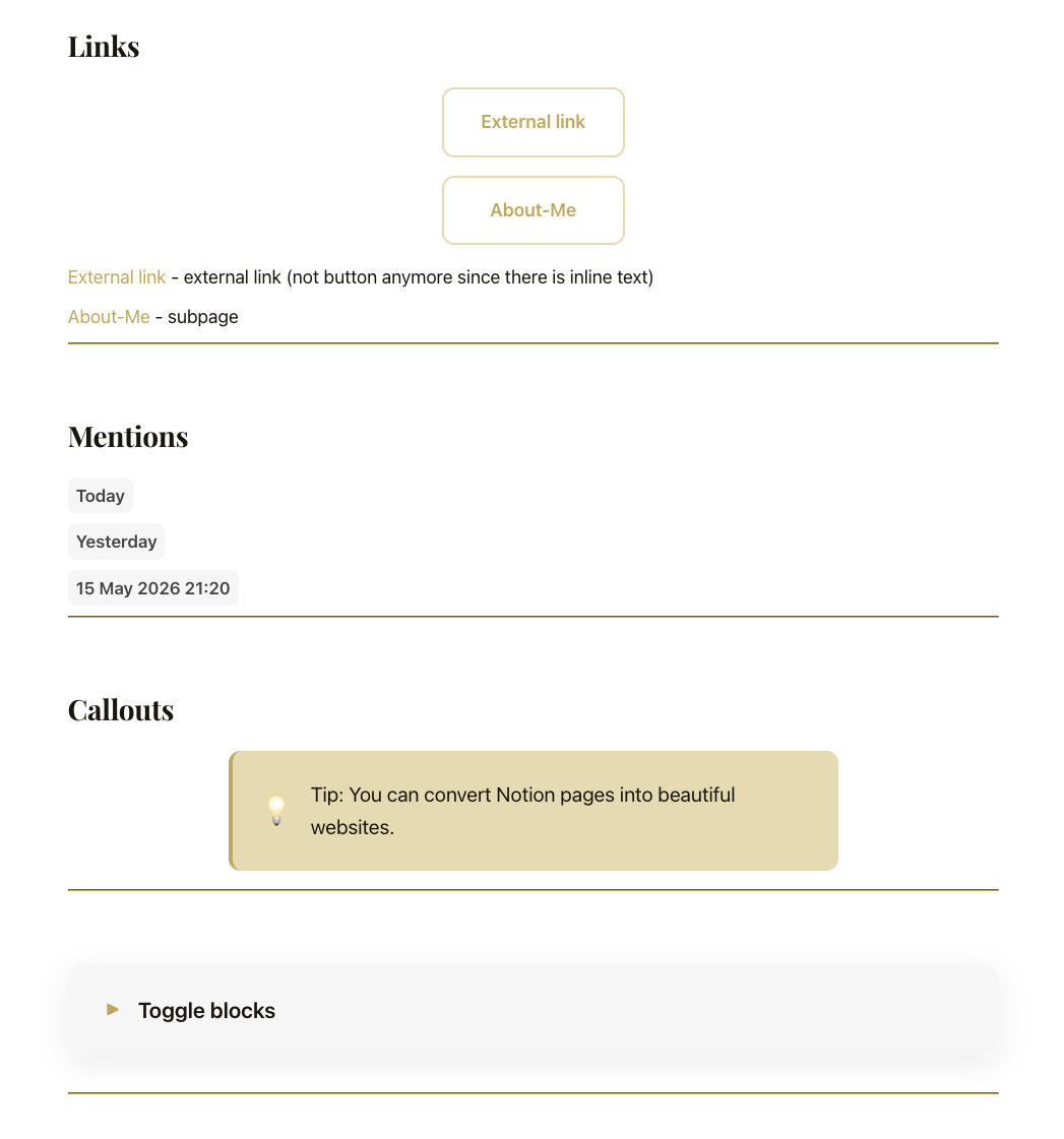 Notion To Site gallery image