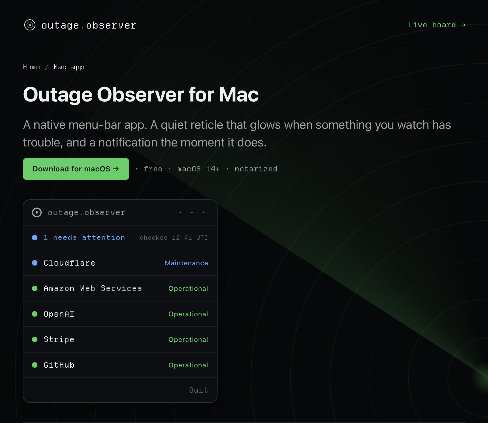 Outage Observer gallery image