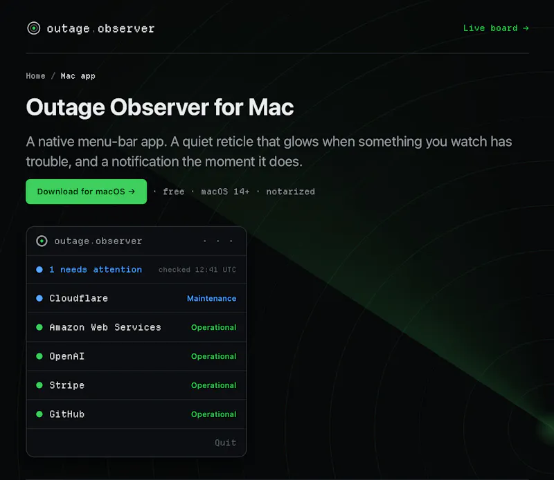 Outage Observer screenshot 4
