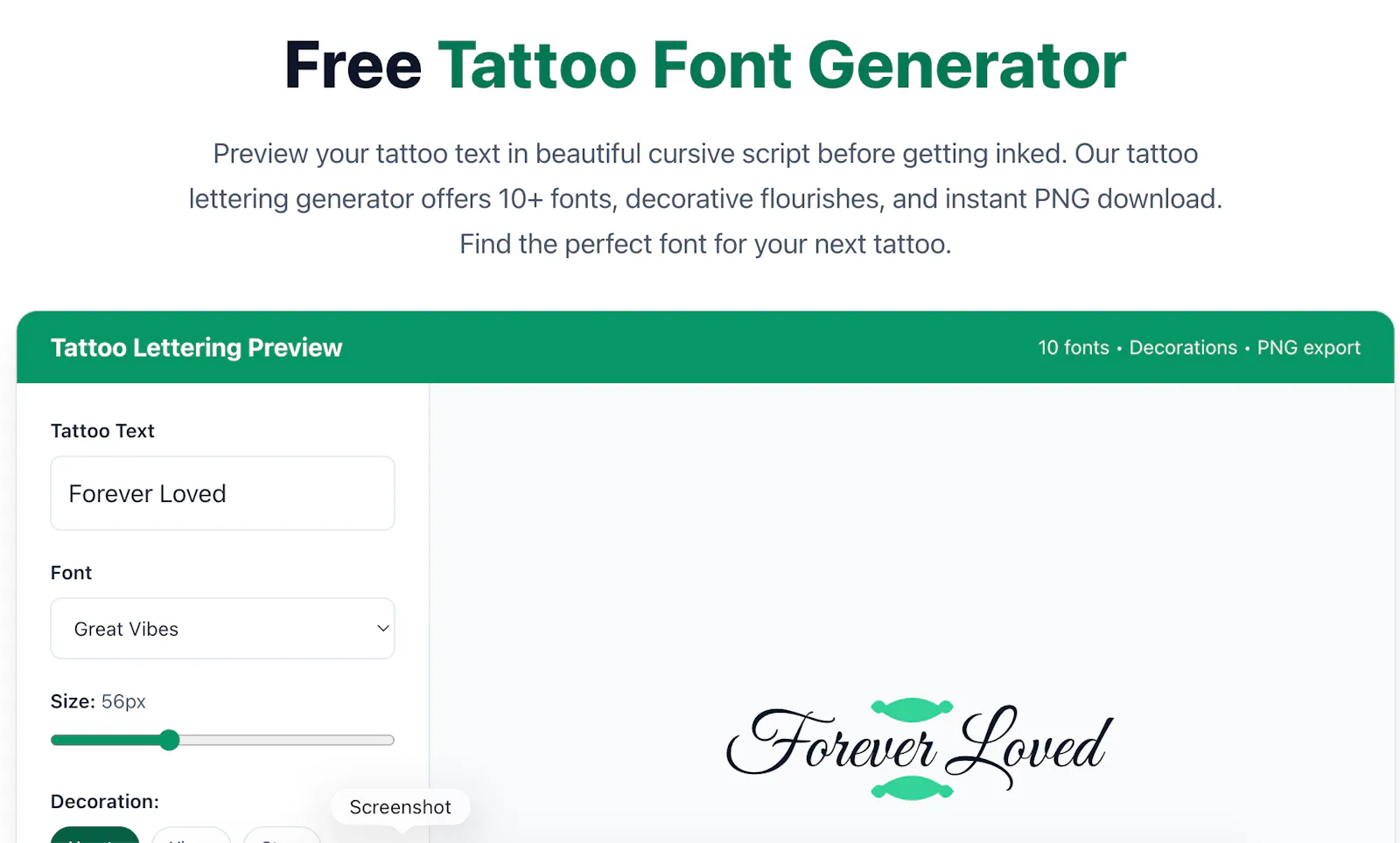 CursiveGen screenshot 3