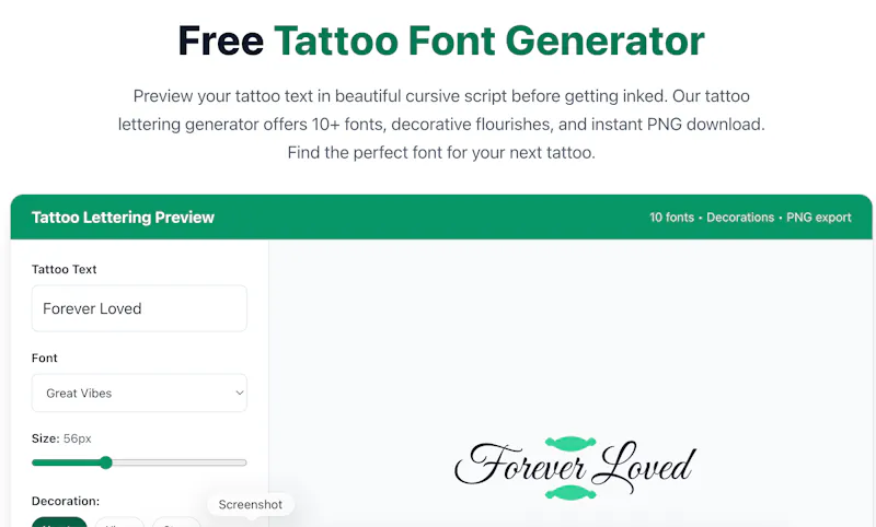 CursiveGen screenshot 3