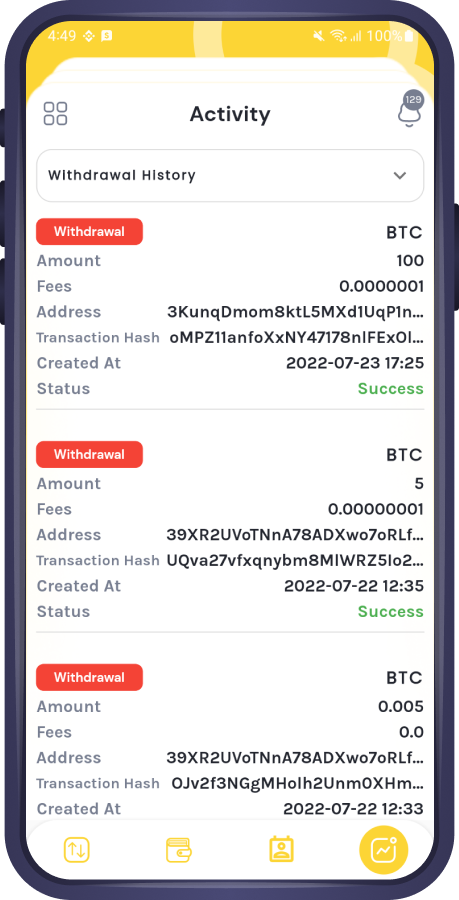 TradexPro Exchange 모바일 앱 - 암호화 구매 판매 및 거래 플러터 모바일 앱 미디어 12