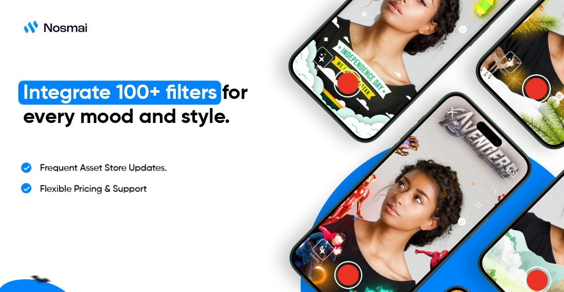 Nosmai-Tiktok ve Snapchat tarzı filtreler - Filtreler, Efektler ve Güzellik Araçları ile Kamera SDK medya 2