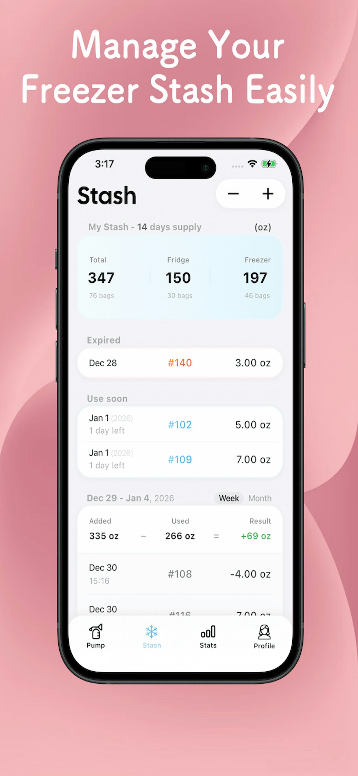 Easy Pump & Milk Stash Tracker gallery image