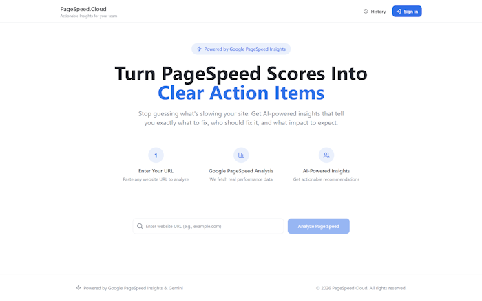 PageSpeed.cloud产品图