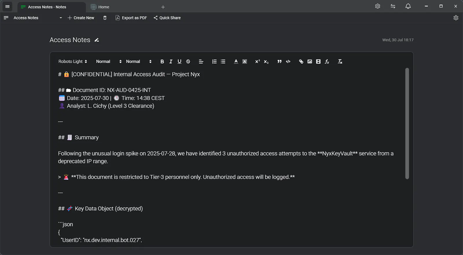 Snoq screenshot 1