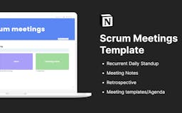 Daily Scrum Meetings - Notion Template media 1