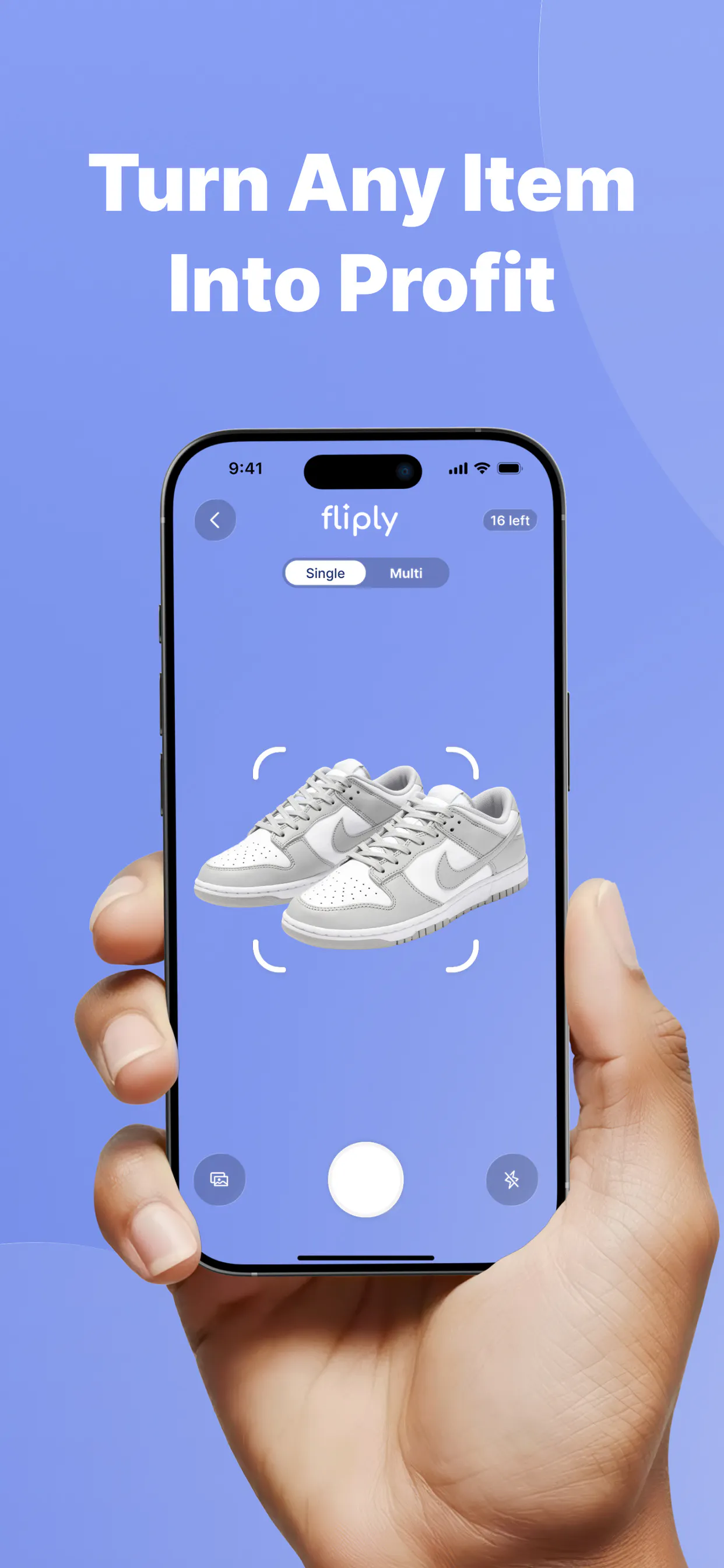 Fliply – AI Resale Scanner 제품 배너