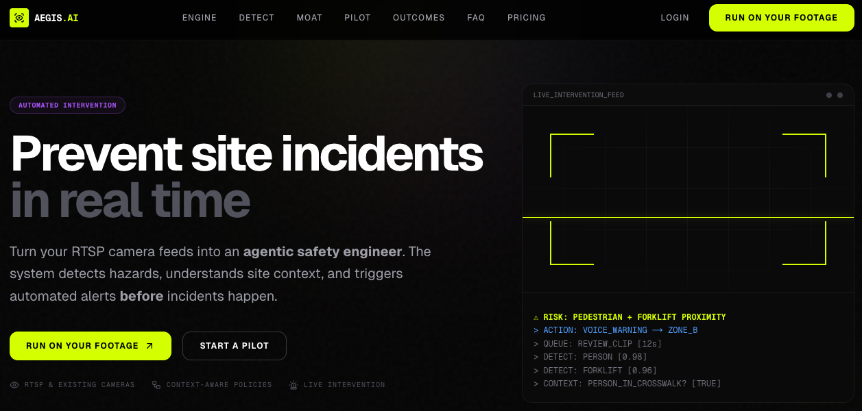 Aegis AI - Screenshot 2 showing product features and functionality
