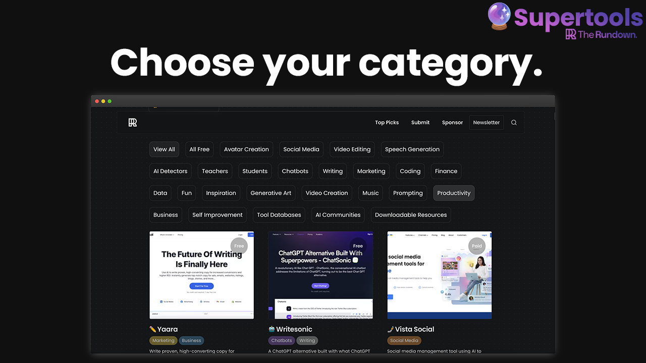 Media Supertools - Cari alat AI terbaik, semuanya di satu tempat 2