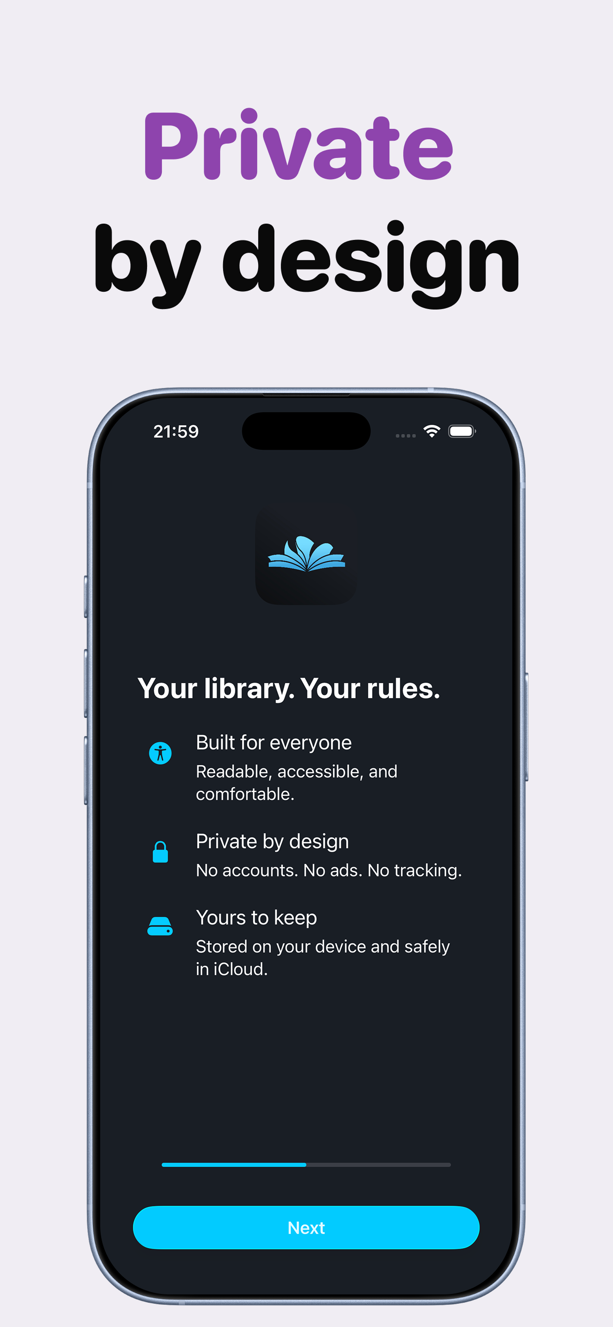 PageFlow – Reading Tracker for iOS - Screenshot 5 showing product features and functionality
