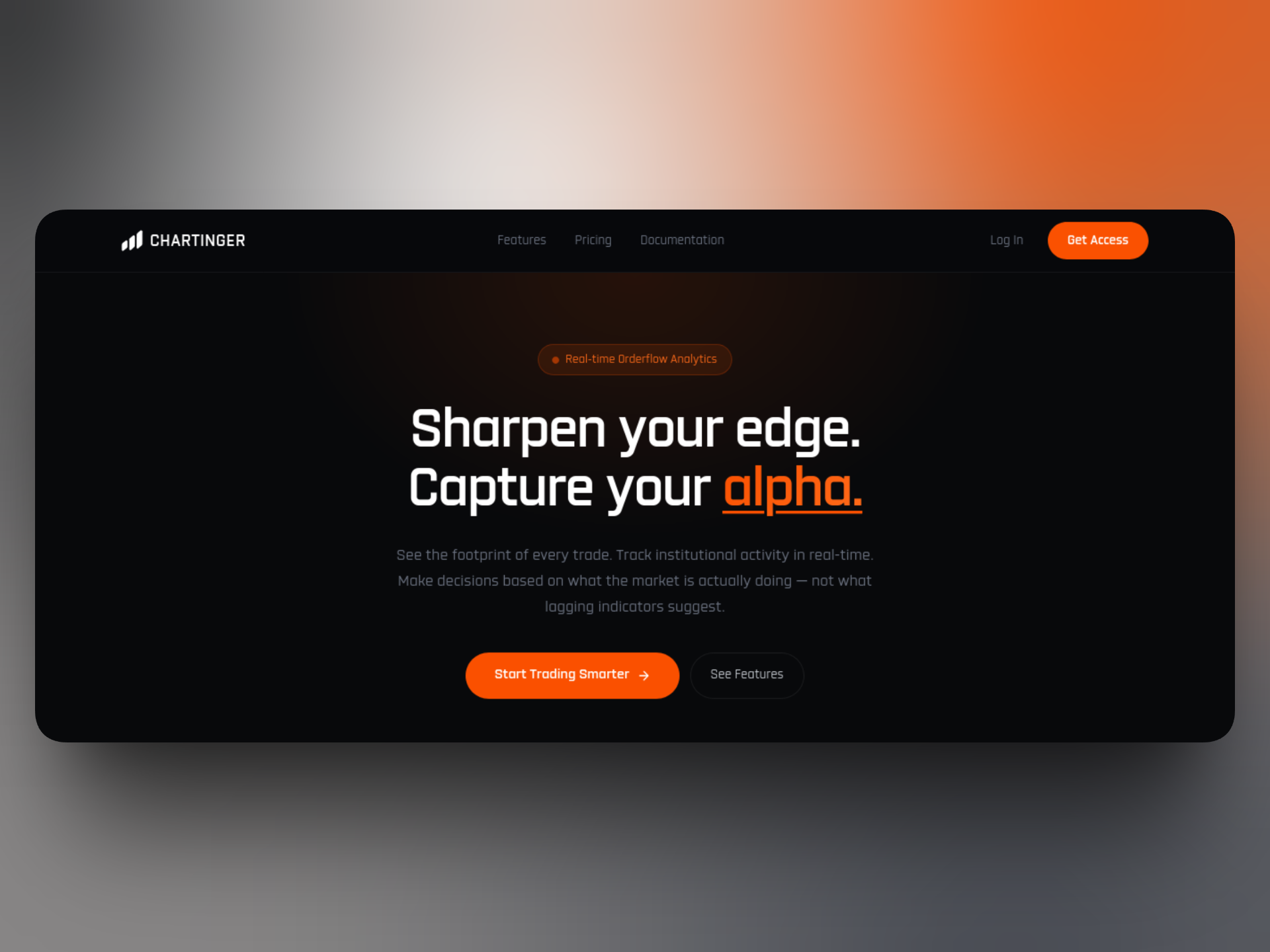 Chartinger - Main product screenshot demonstrating key features and user interface