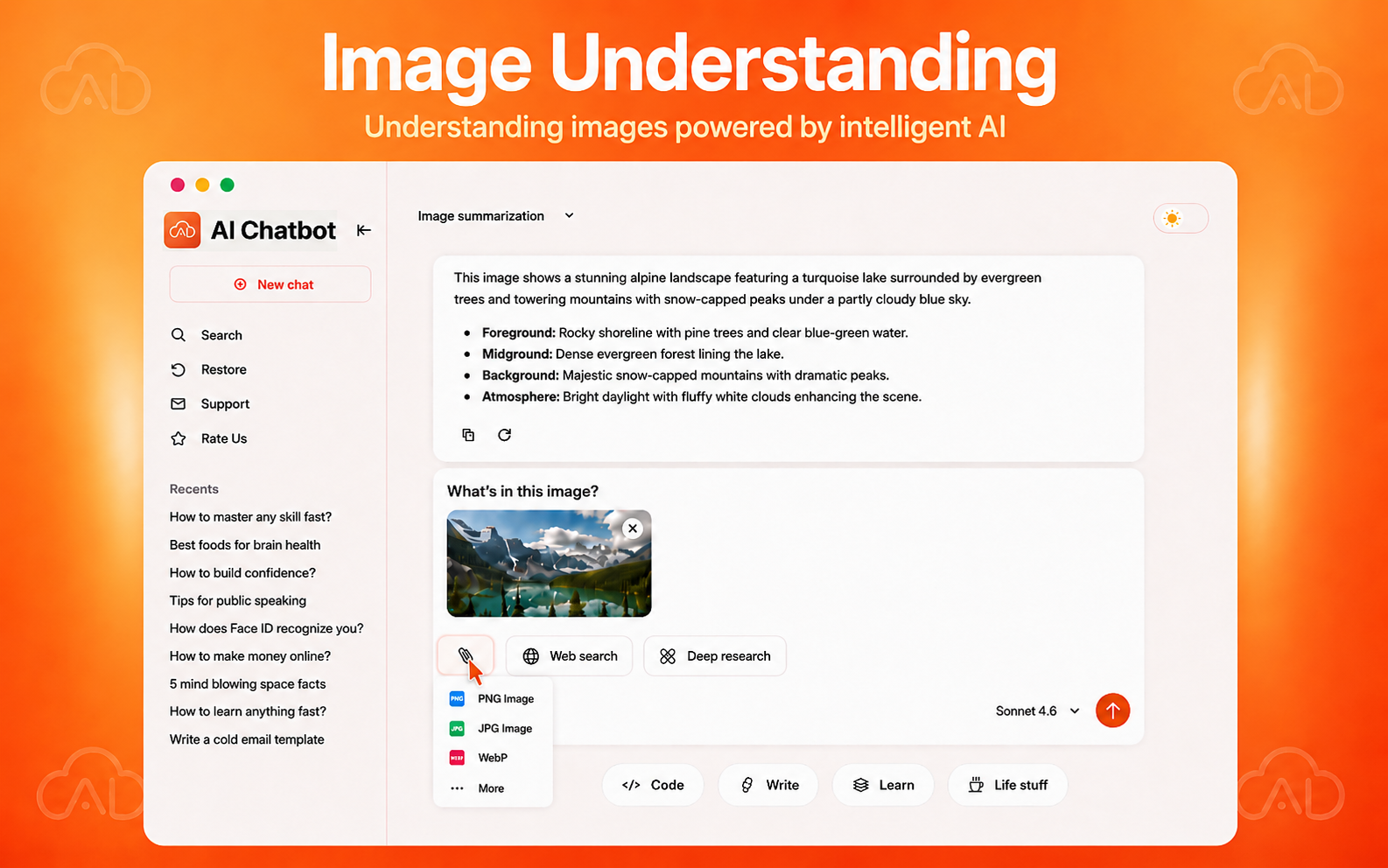𝗖𝗹𝗼𝘂𝗱𝗶𝗮 𝗖𝗵𝗮𝘁: Ask AI Anything gallery image