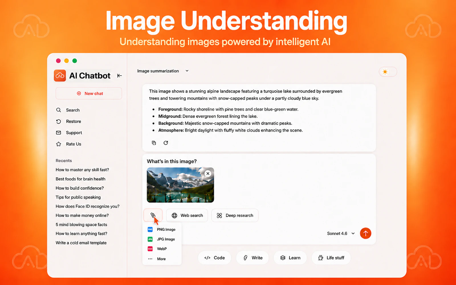 𝗖𝗹𝗼𝘂𝗱𝗶𝗮 𝗖𝗵𝗮𝘁: Ask AI Anything screenshot 5