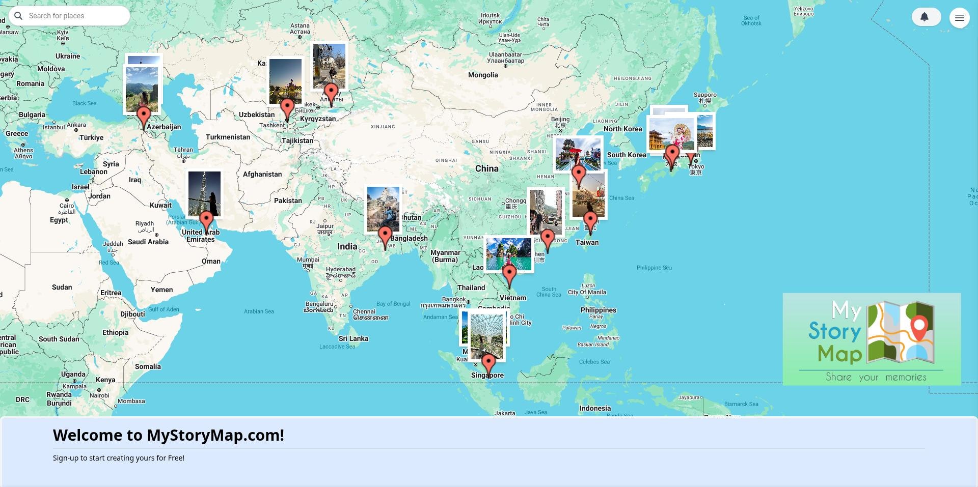 MyStoryMap - Create your own map, place memory pins and share it! media 2