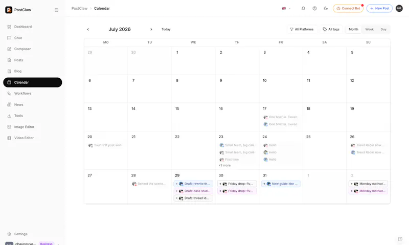 PostClaw screenshot 4