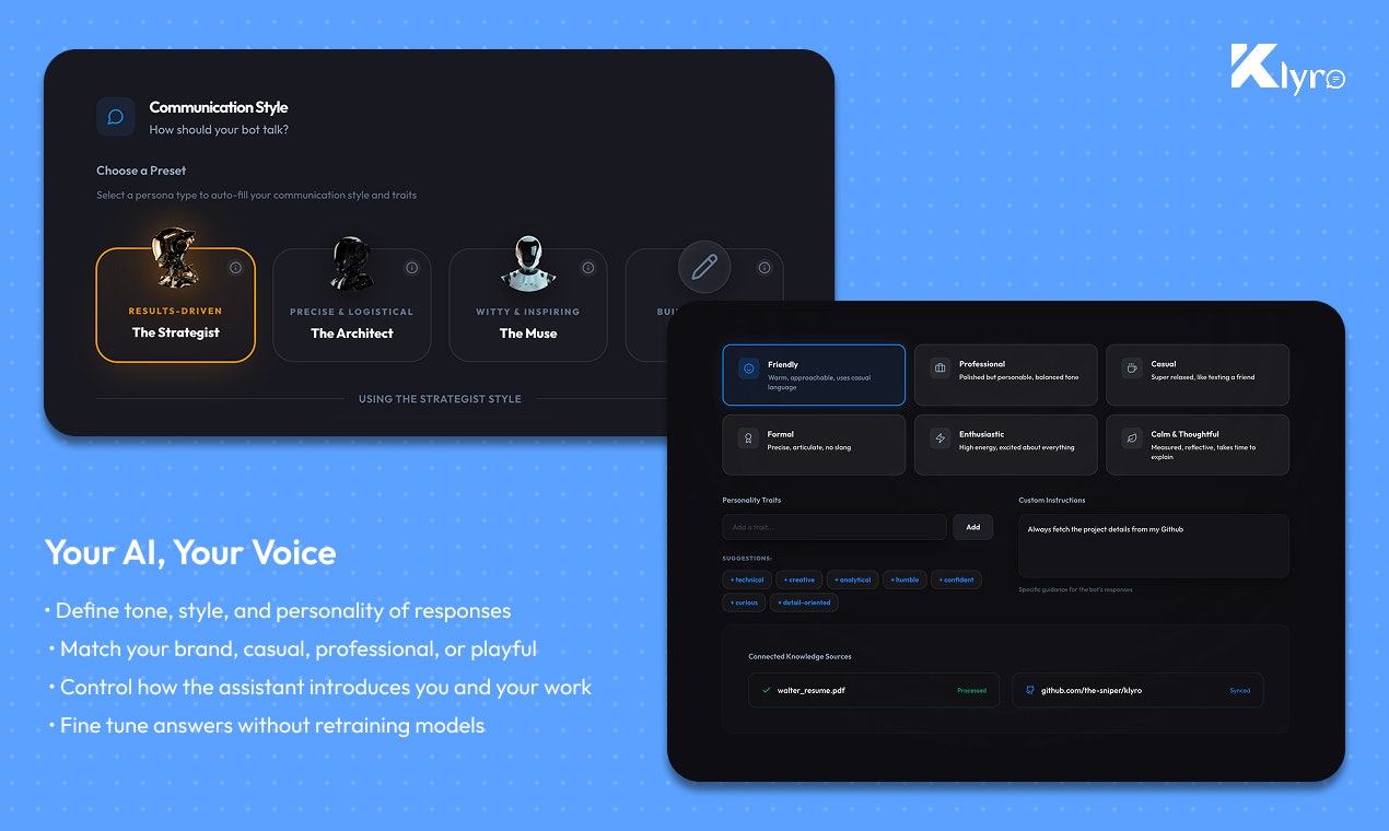 Klyro - Screenshot 3 showing product features and functionality