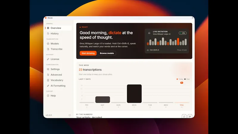 Wavee screenshot 1 (video preview)