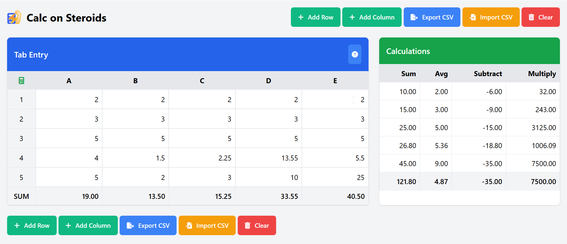 Calc on Steroids gallery image