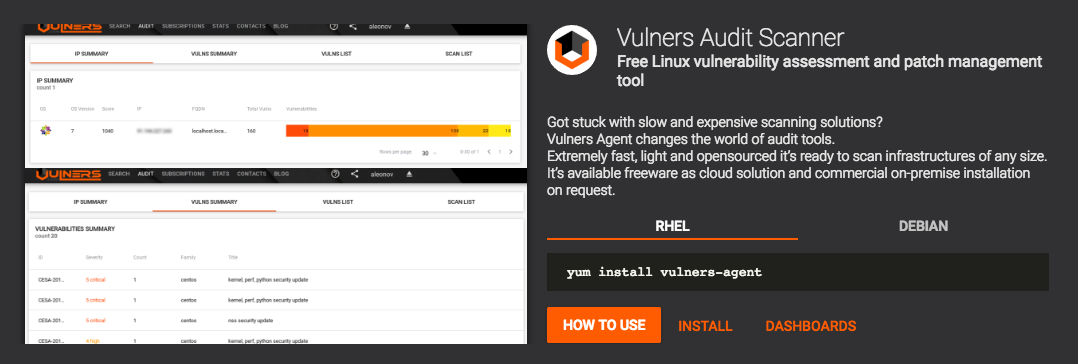 Vulners: complete security database gallery image