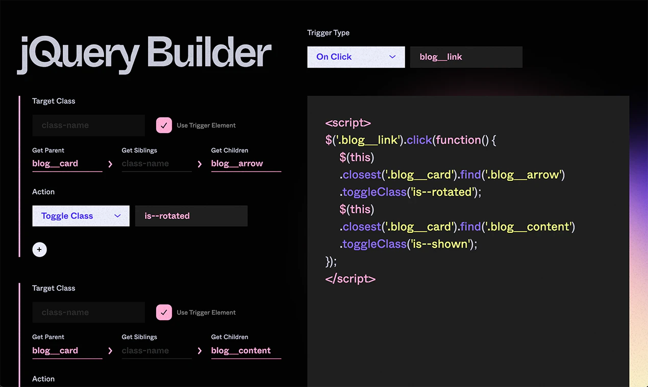 Wizardry PX To EM Converter JQuery Builder For Webflow Development