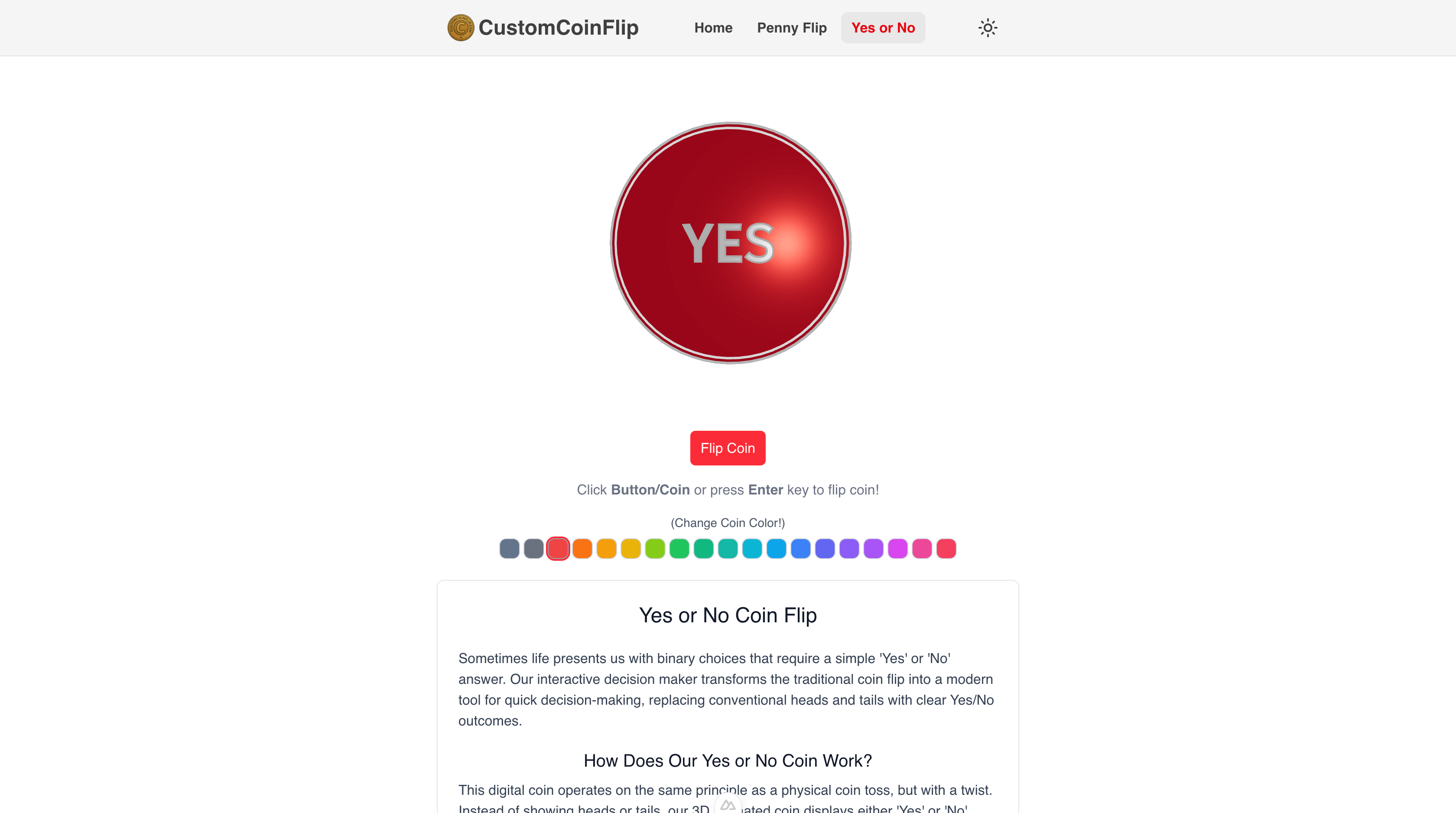 Custom Coin Flip gallery image