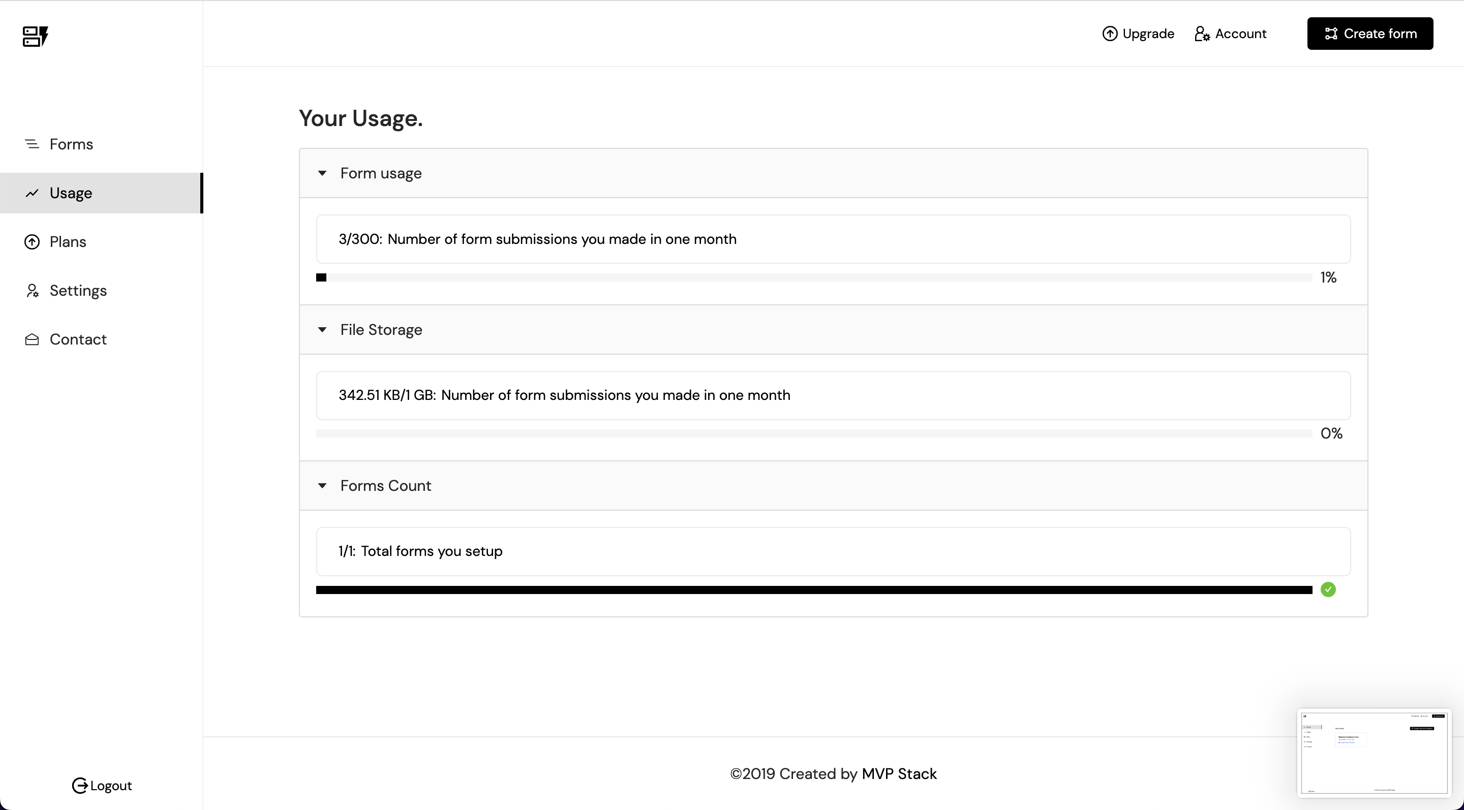 Form with Sheet gallery image