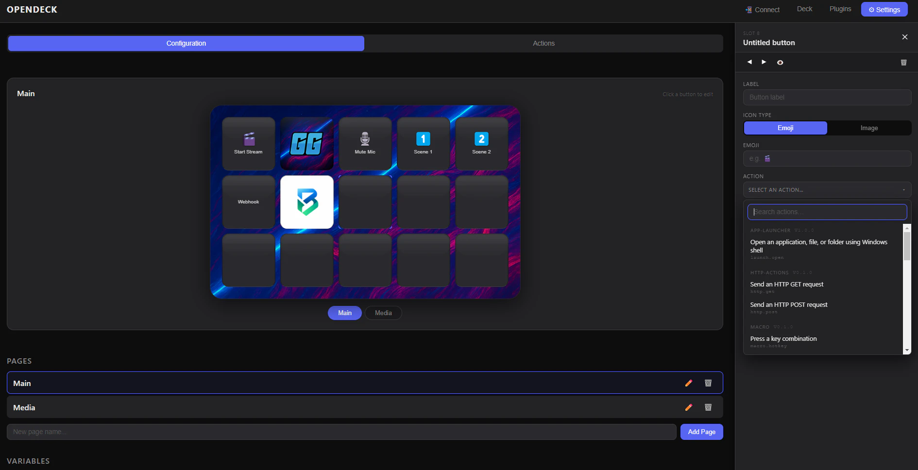 OpenDeck - Open Source StreamDeck Alt screenshot 1