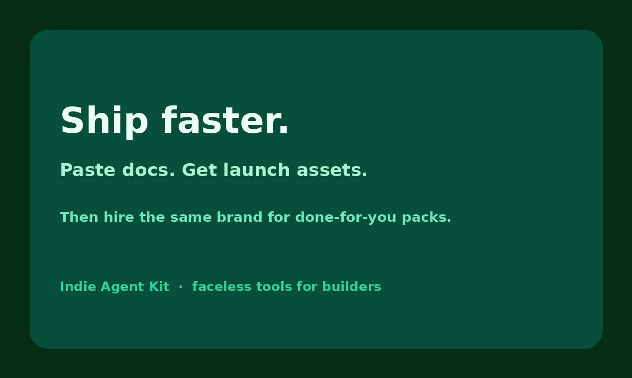Indie Agent Kit gallery image