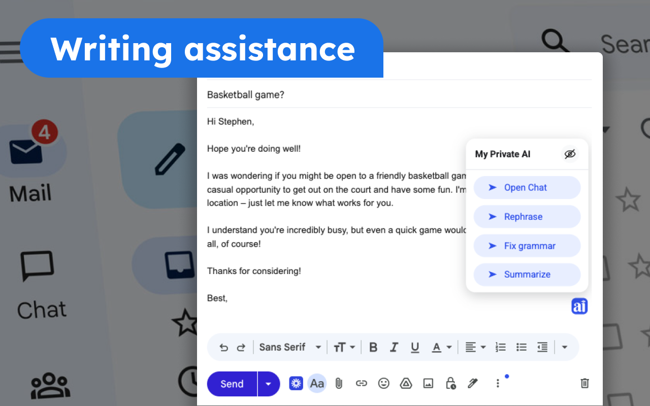 My Private AI - Screenshot 2 showing product features and functionality