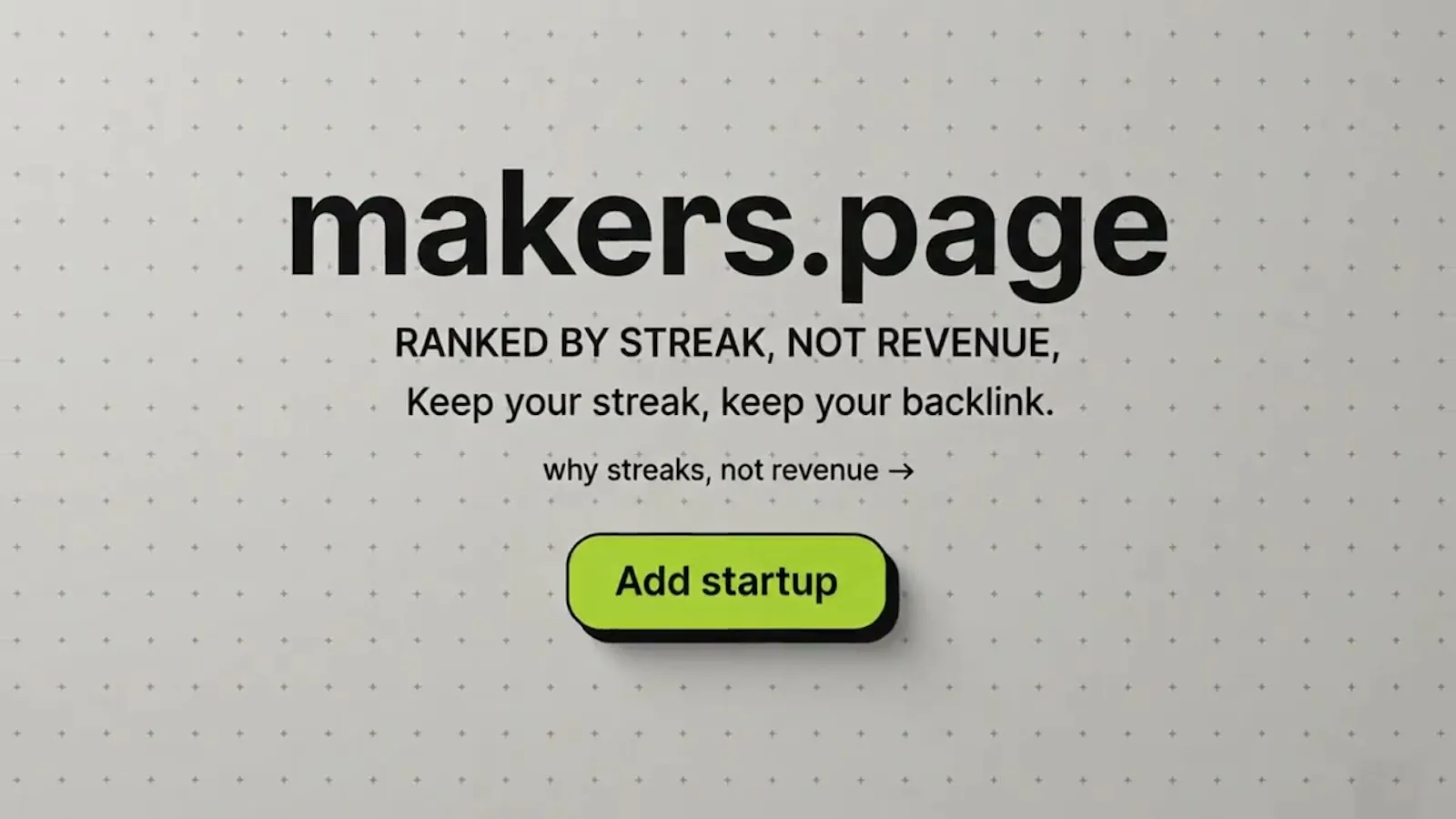 Makers Page screenshot 1 (video preview)