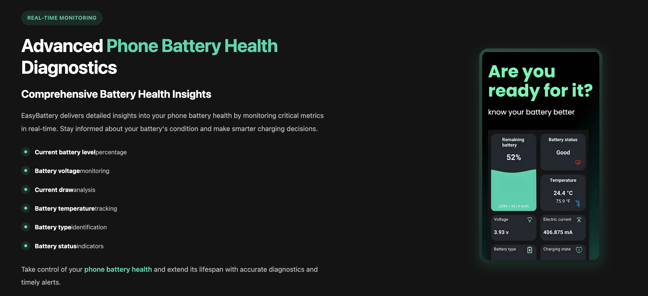 Easybattery - 앱 배터리 건강을 모니터링합니다. 미디어 2